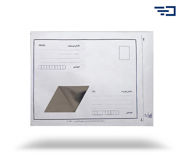 برای تولید پاکت پستی متالایز از دو لایه بیرونی از جنس کاغد و لایه داخلی از جنس آلومینیوم استفاده می‌شود.