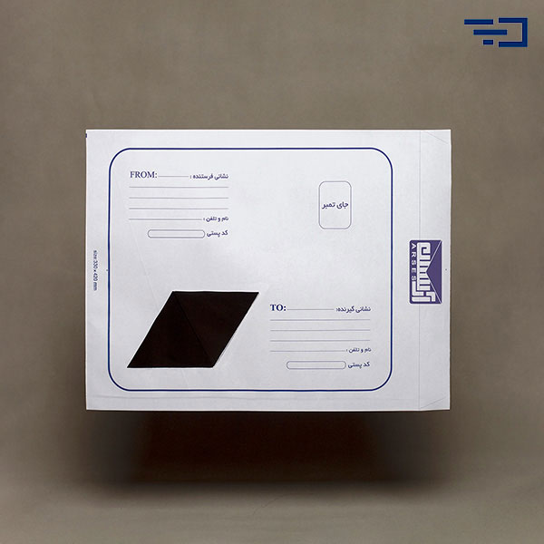 پاکت پستی لمینه مشکی یکی گزینه عالی برای بسته بندی لوازم جانبی موبایل است.