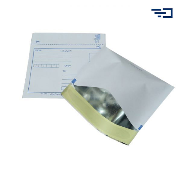 جنس لایه داخلی پاکت بسته بندی لمینه متالایز فلزی است.